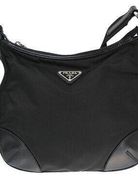 Prada Black Nylon Shoulder Bag